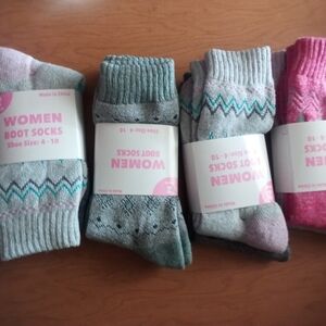 Women's Boot Socks - Multicolor Set